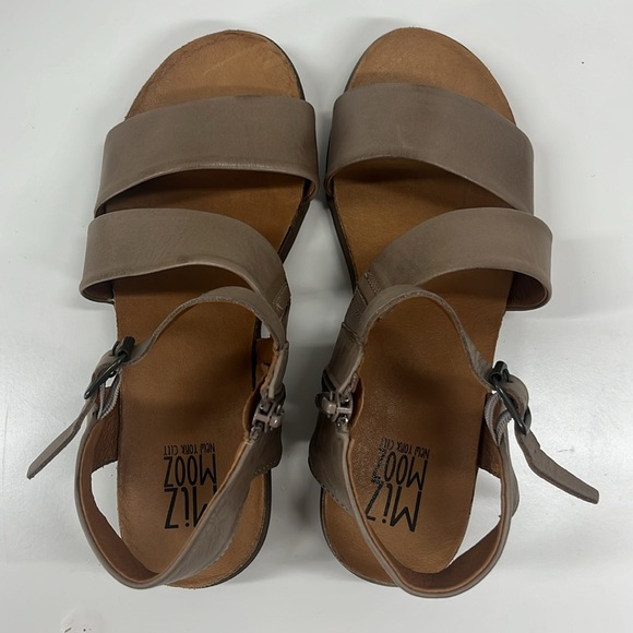 New Miz Mooz Womens Meadow Leather Open Toe Ankle Strap Shoes Size 38 - Picture 4 of 8